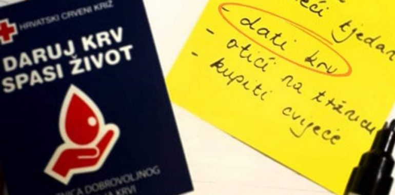 Najava akcije dobrovoljnog darivanja krvi – Utorak, 16.03.2021., GDCK Ivanec