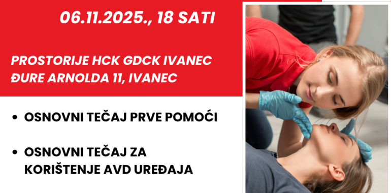 Besplatni tečaj prve pomoći za građane
