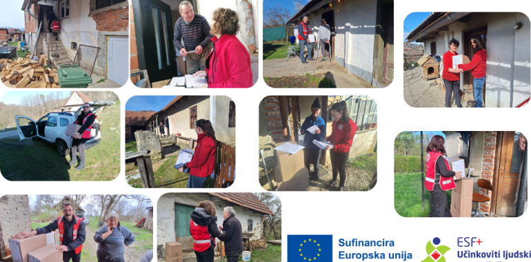 Podjela paketa pomoći u sklopu projekta “Paketi pomoći za sjevernu Hrvatsku”