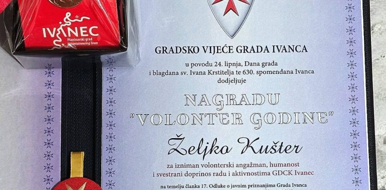 Dobitnik nagrade “Volonter godine”